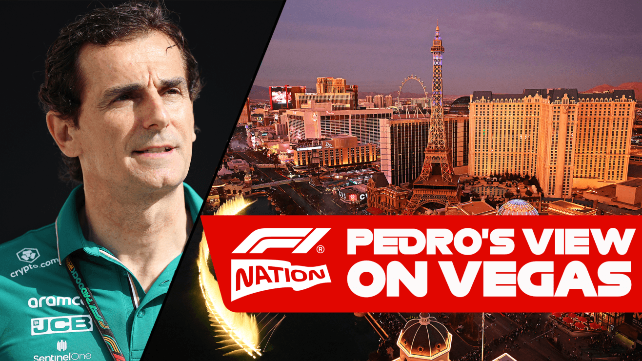 F1 NATION: Tricky corners, testing temperatures and an F1 wedding? Pedro de la Rosa's Las Vegas lowdown | Formula 1®